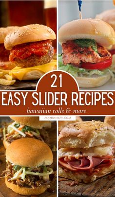 21 easy slider recipes that are great for any family or friends to enjoy together