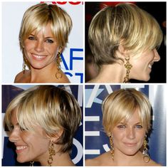 Sienna Miller Short Hair, Sienna Miller Hair, Women With Short Hair, Short Shaggy Haircuts, Short Grey Hair, Sienna Miller, Cute Hairstyles For Short Hair, Short Hair Haircuts, Short Blonde Hair