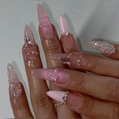 Pink Glam Nails, Biab Nails, Gel Toe Nails, Edm Outfits, Fall Nail Trends, Nice Nails, Pink Glam, Girl Lifestyle, Nail Envy