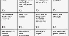 the four quadrants are labeled in black and white, with different words on them