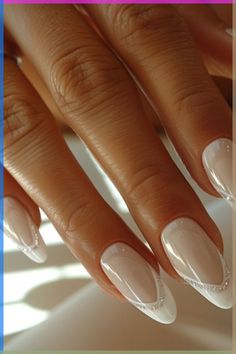 Trendy nude nails Nude nails inspiration Autumn nails Diy Bridal Nails, Bach Nails Bride, Bride French Nails, French Nails For Wedding, French Manicure With Sparkle, Bridal French Nails, Wedding French Nails, French Tip Bridal Nails