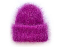 Mohair double layer beanie perfect to pop on when you're feeling chilly. Pull on this thick beanie and rejoice in the warmth of double-layered kid mohair with a generous turn-up cuff.  This product is made especially for you as soon as you place an order. Please allow up to 3-7 business days production time before shipping. Colour name: FUCSHIA. Made to order in 18 colors. Size: Stretch to fit ( 22-23 in / 56-58 cm) Composition: 50% mohair, 50% acrylic Recommended Care Instructions: Hand wash on Fashion Suits For Men, News Boy Hat, Mohair Sweater, Winter Weather, Winter Hat, Fall Trends, Things To Buy, Double Layer