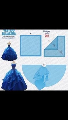 the paper doll has been designed to look like a princess's dress and tiara