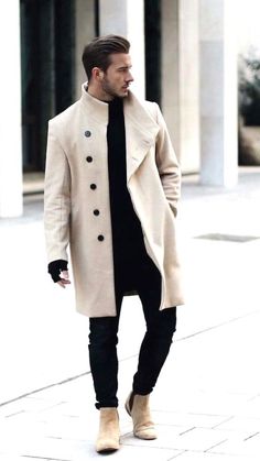 Comfy Winter Fashion, Vinter Mode Outfits, Mens Fashion Coat, Herren Style, Hipster Man, Mens Fashion Urban