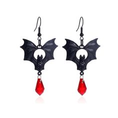 PRICES MAY VARY. Gothic Earrings for Women--They are earrings crafted for halloween,designed with gothic style and dark style, it is the halloween jewelry for women.Suit for lady, princess, vampires, witch, bat, cat and cosplay theme parties. Gothic Bat Earrings--Our gothic bat dangle earrings, the best accessory to showcase your unique style. These earrings feature a stunning and edgy design inspired by gothic elements, making you stand out from the crowd. Vampire Jewelry--These halloween bat d Vampire Accessories, Vampire Earrings, Vampire Jewelry, Gothic Elements, Bat Cat, Red Gothic, Earrings Gothic, Bat Earrings, Edgy Design