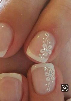 Nails For Bride, Unghie Nail Art, French Manicure Nails, Simple Gel Nails, Wedding Nails For Bride, Manicure Nails, Nails Wedding, Bride Nails, Ideas Nails