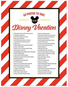 the disney vacation photo checklist is displayed on an iphone screen, and it appears to be for sale