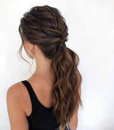 Rambut Brunette, Brunette Ombre, Penteado Cabelo Curto, Low Ponytail, Formal Hairstyles, Brunette Hair, Ombre Hair, Hair Dos, Ponytail Hairstyles