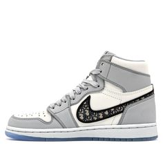 Luxury Custom Sneakers For Streetwear, Luxury White Sneakers For Sneaker Matching, Luxury Silver Custom Sneakers, Luxury Custom White Sneakers, Luxury White Sneakers, Jordan Ones, White Basketball, White Basketball Shoes, Jordan 1 High Og