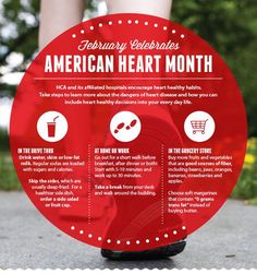 February Awareness Month, American Heart Association Awareness, Heart Exercise