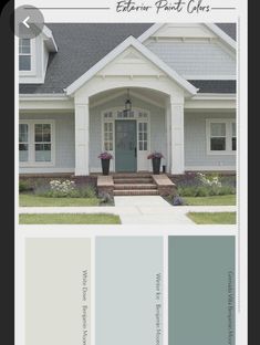 the color scheme for this house is gray and white