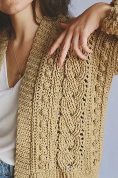 Aki cardigan PDF pattern - SusiMiu Intermediate Knitting Patterns, Womens Knitting Patterns, Beginner Knitting Patterns, Crochet Vest Pattern, Crochet Sweaters, Bead Crochet Rope, Crochet Rope, Crochet Coat, Crochet Stitches For Beginners