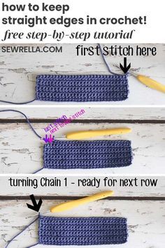 instructions to crochet the first stitch