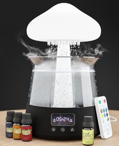 PRICES MAY VARY. Timely Serenity: With the zen raincloud humidifier water drip and built-in alarm, start your day on time to the tranquil sound of our unique moisturizing rain cloud humidifier water drip mushroom. Aromatic Elegance: Our aroma cloud diffuser mushroom with the essential oil diffuser mushroom waterfall lamp with rain creates a symphony of scent and sight, enhancing your living space's ambiance. Restful Glow: The mushroom night light with water rain lamp not only casts a peaceful ra Raincloud Humidifier, Waterfall Lamp, Drip Mushroom, Shower Diffuser, Cloud Diffuser, Rain Lamp, Cloud Humidifier, Mushroom Home, Water Rain