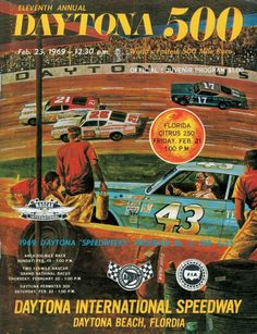 an advertisement for daytona international speedway