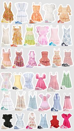 Summer Dress Preppy, Preppy Summer Dress, Shoes Preppy, Dressy Sneakers, Hoco Inspo, Shuffles Preppy, Summer Dresses Shoes, Preppy Dress, Rush Outfits