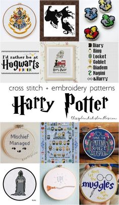 harry potter cross stitch and embroidery patterns