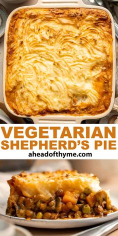 vegetarian shepherd's pie is an easy and delicious side dish