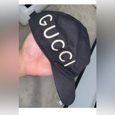 Brand New Baseball Cap Size Small Designer Gucci Baseball Cap With Embroidered Logo, Gucci Casual Baseball Cap With Curved Brim, Casual Gucci Baseball Cap With Curved Brim, Luxury Gucci Baseball Cap, Gucci Elegant Short Brim Hat, Elegant Gucci Adjustable Hat, Elegant Gucci Short Brim Hat, Designer Black Baseball Cap With Flat Brim, Luxury Black Cap