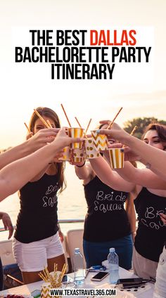 The Best Dallas Bachelorette Party Itinerary Dallas Bachelorette, Bachelorette Weekend, Texas Bachelorette, Girls Weekend, Weekend In Dallas, Party Itinerary, Bachelorette Party Itinerary, Party Things, Texas Travel