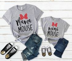 Mama mouse mini mouse shirt set Mommy and Me shirts mama | Etsy Mama Shark, Mother Daughter Shirts, Mom And Daughter Matching, Mommy And Me Shirt, Shark Shirt, Mickey Y Minnie, Daughters Shirt, Mommy Daughter, Group Shirts