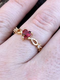 Ruby Ring Gold Rings For Women Heart Ring Topaz Ring Dainty | Etsy Heart-shaped Crystal Promise Ring For Valentine's Day, Adjustable Heart-shaped Birthstone Ring For Valentine's Day, Valentine's Day Adjustable Heart Birthstone Ring, Valentine's Day Heart-shaped Crystal Promise Ring, Valentine's Day Heart-shaped Birthstone Ring, Red Heart-shaped Birthstone Ring For Promise, Red Heart-shaped Birthstone Ring For Gift, Dainty Promise Ring Jewelry For Valentine's Day, Red Heart-shaped Birthstone Promise Ring