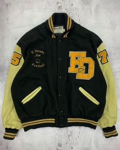 FROM THE PAST on Instagram: “1995 “El Dorado” Football Varsity Jacket Sold” Varsity Jacket, The Past, Football, On Instagram, Instagram, American Football