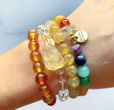 This soothing mala bracelet features carnelian gemstone beads, one glowing Herkimer diamond your choice of gold, silver or rose gold Buddha Blossom tag and accent beads. Gemstone beads are about 8mm. Bracelet size options are 7, 7.5, and 8 inches. Average size for a female is 7.5 inches. If you would like the size adjusted in any way just send me a message when ordering. Each item arrives in a lovely little gift box. 😘 ❤️ xoxo, Amy *We at Buddha Blossom Jewels believe in the power of intention Chakra Beads Bracelet, Gold Buddha, Mala Beads Bracelet, Birthstone Gems, Nugget Bracelet, Healing Gemstone Bracelets, Raw Citrine, Chakra Beads, Beads Mala