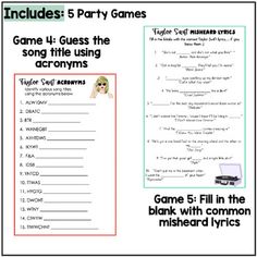 an activity booklet for children to learn how to play the game, including games and activities