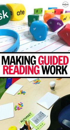 a book cover with the title making guided reading work