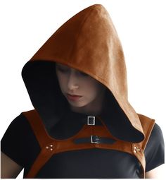 PRICES MAY VARY. Easy to Wear:This medieval cloak cap is fixed with adjustable length straps and buttons. This design meant that the medieval hood would not be easy to slip off, and the button design makes the cloak more cool and fashion Applicable Scenarios: This cowl hood can be used for the role of medieval monks, wizards, death, vampires, renaissance, etc. to participate in comic exhibitions, halloween, parties, halloween, dress up parties, masquerade parties, stage performances, daily etc. Gothic Cape, Monk Costume, Steampunk Medieval, Cosplay Men, Medieval Cloak, Viking Cosplay, Cowl Hood, Costume For Men, Cape Costume