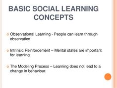 the words basic social learning concept are in white and orange letters, with an orange background