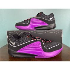 Nike Kd 16 Black/Vivid Purple Basketball Shoes Men's Size 14 Dv2917-002 Condition: Shoes Are Brand New With Original Box. See All Pictures And Description For More Details. Size: Us Men's Size 14 (Us Women's Size 15.5 | Uk/Au Size 13 | Eur Size 48.5 | Cm 32) Color: Black / Vivid Purple / Bright Crimson / Metallic Silver Features: Mesh Upper With Nubuck Overlays Rubber Outsole Ventilation On The Lateral Sides Do Not Hesitate To Contact Us With Any Questions About This Item From A Smoke-Free Home! Purple Low-top Basketball Shoes, Purple Basketball Shoes With Air Max Cushioning, Purple Low-top Training Running Shoes, Purple Low-top Running Shoes For Training, Purple High-top Sneakers For Training, Nike Purple Basketball Shoes For Sports, Purple Low-top Basketball Shoes With Air Max Cushioning, Purple Nike Basketball Shoes For Sports, Purple High-top Running Shoes With Rubber Sole