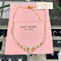 Kate Spade New York Pearl Caviar Statement Necklace ~ Rhinestone Cluster New!! Authentic!! Retail Price: $149 Matching Earrings And Ring For Sale In Separate Listing Dust Bag Included!! Materials - Acrylic Pearl, Cubic Zirconia, Glass Base Metal: Plated Metal Metal Finish: Polished Metal Color: Gold Closure Type: Lobster Claw Closure: Adjustable Length Style Number: K9182 #11 New, Nwt, Jewelry, Minimalist, Boho, Designer, Faux Pearls, Statement Piece, Cocktail, Dinner, Bling, Statement Necklace, Cocktail Dinner, Jewelry Minimalist, Metal Color, Gold Style, Base Metal, Kate Spade New York, Matching Earrings, Lobster Claw, Statement Pieces