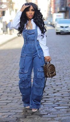 Vintage Jumpsuit, Loose Jumpsuit, Preppy Look, Classy Casual Outfits, Style Mistakes, Denim Jumpsuit, Preppy Style