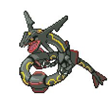 the pixel style pokemon character with yellow and red accents