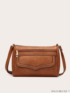 BagForLove - Leather Crossbody Bag: Minimalist Design Clothing Tips, Table Layout, Bag Minimalist, Pu Bag, Brown Crossbody Bag, Details Pictures, Word Wrap, Women Essentials, White Space