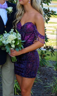 Purple Winter Formal Dresses Short, Hoco Dresses With Cutouts, Semi Winter Formal Dresses, Prom Party Dresses Short, Purple Evening Dress For Wedding Party Season, Purple Wedding Evening Dress For Party Season, Purple Wedding Gown For Party Season, Purple Formal Dress Short, Senior Homecoming Dress Short