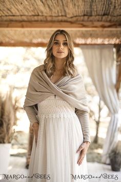 jacket or blouse, classy wedding bolero, beige wedding jacket, detachable long sleeve etola Fall Wedding Cover Up, Winter Wedding Dress Mountains, Wedding Jacket Bride Cover Up, Winter Wedding Dress Coverups, Cover For Wedding Dress, Winter Wedding Jacket, Fall Wedding Dress Coverup, Wedding Dress Arms, Dress Coverup Ideas