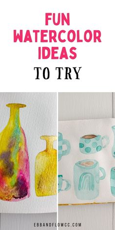 watercolor art projects for kids to try