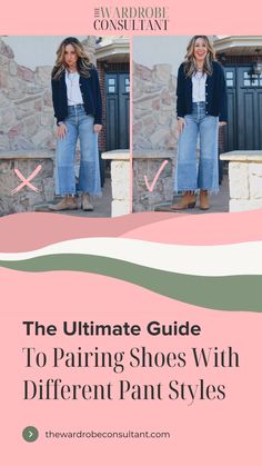 Which Shoes To Wear With Pants, Pairing Shoes With Pants, Pant Length And Shoe Guide, Group Fashion, Boss Woman, Western Outfits Men, Wardrobe Consultant, Daily Outfit Inspiration, Blogger Outfits