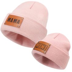 PRICES MAY VARY. Baby mother's high quality knitted hat,Winter hats.Size - Mom's Size : Circumference: 21.25"-23.6",Hat Height: 21cm/8.27'' (Suitable for most of women) : Child's Size: Circumference: 13.38"-19.68" ,Hat Height: 17cm/6.69'' (Suitable for 0-36 Month Baby). Paternity Child Baby Mother Hat Warmer Family Cap. knit cap is made of 100% high quality acrylic material. it thick, durable,Soft, breathable,skin-friendly and good elasticity. Perfect for babies, newborns, toddlers, little boys, Letter Print Beanie Hat One Size Fits Most, One Size Fits Most Letter Print Beanie, Letter Print Beanie Hat, Cute Winter Beanie Cap, Cute Winter Bonnet As Gift, Gift Beanie One Size Fits Most, One Size Fits Most Beanie Gift, Casual Winter Beanie As A Gift, Casual Winter Beanie For Gift