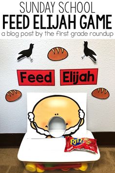 Elijah Bible, Preschool Sunday School, 1 Kings 17, Sunday School Games, God Sent, Children's Church Crafts, Bible Story Crafts, Bible School Crafts