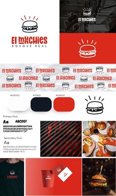 Branding | Social Media Design logoonlineshop #onlinelogodesign #minimalistlogologosupport©. Restaurant Highlights Instagram, Restaurant Design Branding, Brand Board Inspiration, Restaurant Social Media Post, Restaurant Branding Identity, Burger Branding, Desain Merek, Restaurant Logos