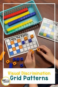 a child is playing with legos and building blocks in the shape of a graph