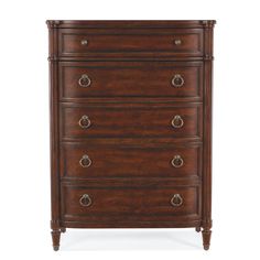 GERARD TALL CHEST: CHERRY Hooker Furniture Bedroom, Three Drawer Nightstand, Ring Pulls, Accent Chest, Weathered White, Wood Accent, Tall Chest, Bedding Brands, Maraschino Cherry