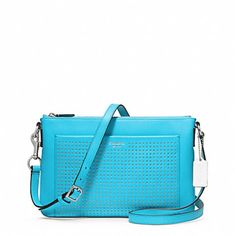 NWT COACH LEGACY PERFORATED EAST/WEST SWINGPACK SV/ROBIN CHALK F48979 Legacy perforated leather updates this compact design with sophisticated texture and striking color. Ideal for weekends and travel, it is fitted with a secure zip-top closure and pockets to accommodate a cell phone and other everyday items. The strap can be adjusted for a custom fit, whether worn on the shoulder or crossbody style.  Condition: New with tags Style: 48979 Color: Silver/Robin/Chalk Perforated leather  I Travel Crossbody Bags, Chloe Bags Handbags, Coach Legacy, Travel Crossbody, Minimalist Bag, Crossbody Bags For Travel, Perforated Leather, Leather Hobo Bag, East West