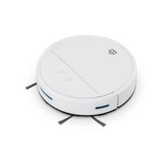 the robotic vacuum is connected to an appliance with two wires on each side