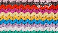 Learn A New Crochet Stitch: Cluster V Stitch - Daily Crochet V Stitch Crochet Blanket, Cluster V Stitch, Fast Easy Crochet, Chunky Afghan, Hooked By Robin, Crochet Ripple Baby Blanket, Ripple Baby Blanket, Blanket Edging, Change Colors In Crochet