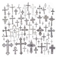 Honbay 70pcs Metal Mixed Cross Charms Pendant Antique Silver Plated Jesus Christ Cross Jewelry Findings For Diy Necklace Earring Bracelet Keychain Craft Making (70 Styles) Product Details * Package Dimensions: 3.9 X 3.19 X 1.14 Inches * Item Weight: 6.4 Ounces * Manufacturer: Honbay * Date First Available: August 17, 2021 * Item Weight: 0.4 Pounds * Package Includes: 70pcs Antique Cross Charms * Material: Alloy * Capacity: 8~80mm/0.31~3.15inch * Perfect For Necklaces, Bracelets, Bangles, Pendant Jesus Christ Cross, Christ Cross, Keychain Craft, Bracelet Keychain, The Cross Of Christ, Earrings Handmade Dangle, Decoration Furniture, Handmade Earrings Beaded, Decoration Room